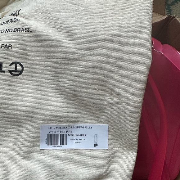 Melissa x TELFAR Pink Clear Medium Jelly Shopper - NWT - Picture 5 of 5